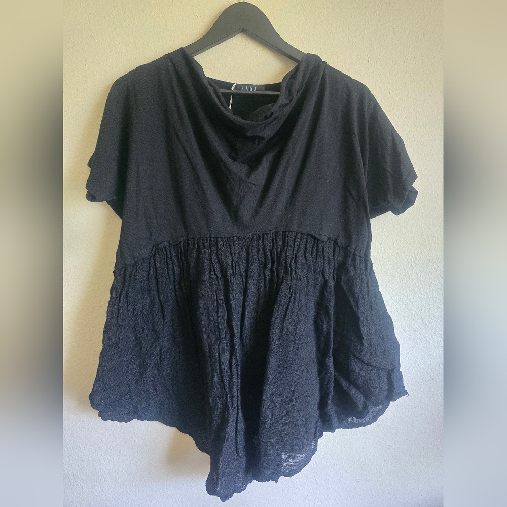 Saga Black Blouse